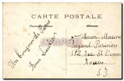Paris — A Sena, a Torre Eiffel e o Campo de Marte — C.M. n°182 — Verso