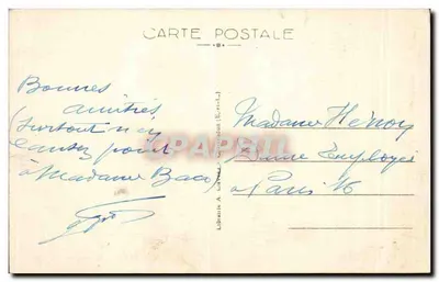 Châteaudun (Eure-et-Loir) — O Castelo e a Vale do Loir — Livraria A. Carpentier — Verso