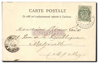 PARIS – Os Muros dos Invalidos — editor Cb. Cair, n° 102 — Verso