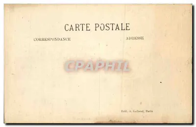 Paris — View of the Panthéon — Publisher A. Golland, Paris, no. 31 — Back