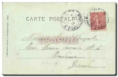 Paris — O Boulevard des Italiens e o Café Riche — L.L. — Verso