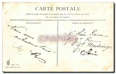 Flores de primavera e de papoulas — pintura — K.F. Editores, Paris, Série 1715 — Verso