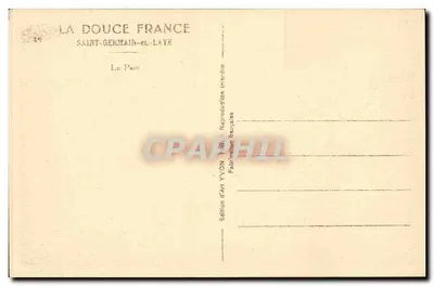 Il Parco — Saint-Germain-en-Laye — Edizione d'Arte YVON — Verso