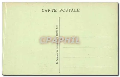 Parijs - Panorama van de Tuilerieën en het Triomfboog van het Carrousel - A. P. — Achterkant