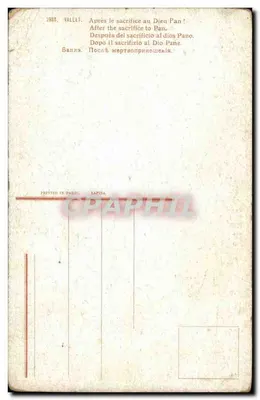 Kobieta kąpiąca się w fontannie — scena ogrodowa — wydawca Valllet, n°2988 — Rewers