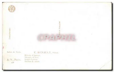 Marzenie o miłości — E. Renault, Paryż — n° 238 — Rewers