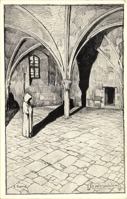A Sala Capitular — Desenho de C. Cipra — A. Delayance, Editor