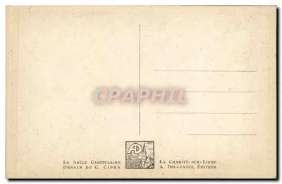 A Sala Capitular — Desenho de C. Cipra — A. Delayance, Editor — Verso
