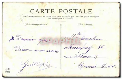 Parigi — La Santa-Cappella — J.C. Paris — Verso