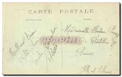 Katedra Madeleine i Statua Julesa Simon — Paryż (8e arrt) — C. M. — Rewers