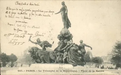 Paris — O Triunfo da República — Praça da Nação — editor Paris, n° 247