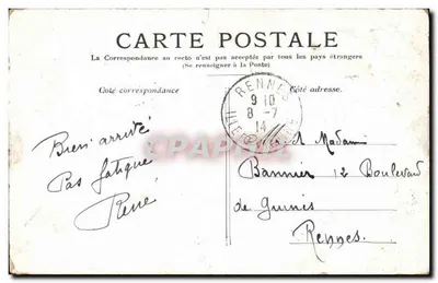 PARIS — O Jardim do Luxembourg — editor desconhecido, número de série não visível — Verso