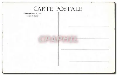 Chapelle dans la forêt — bord d'un étang — éditeur Champlive - R. His — Verso