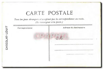 Parque de Versailles — Bassin dos Dômes — Editada para o Chocolat-Louit — Verso