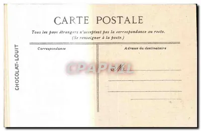 Parco di Versailles — Bassin de l'Encelade — Edito per il CHOCOLAT-LOUIT — Verso