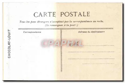 Versailles - Parque do Petit Trianon, a Fazenda — Editada para o Chocolat-Louit, n°107 — Verso
