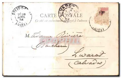 Sully-sur-Loire — Het Kasteel (feodale manor) — Collectie L. Marchand — Achterkant
