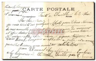 Évreux — Façada katedry — wyd. LONDE 1907 — Rewers