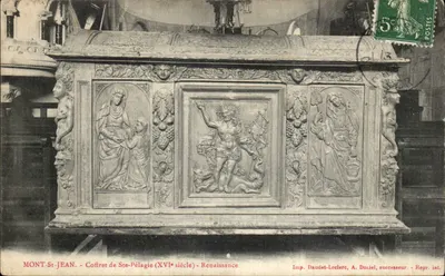 Mont-St-Jean - Cofre de Ste-Pélagie (século XVI) - Renascimento - Imp. Daudet-Leclerc, A. Duciel, sucessor