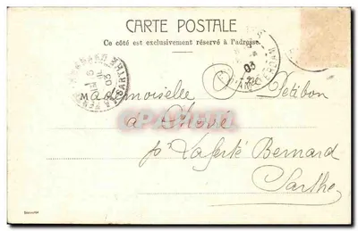 Paris - Place du Carrousel — vista da estátua da República — editor anônimo, n° 5019 — Verso