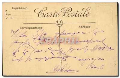 Paris — O Monumento de Gambetta — LL — Verso