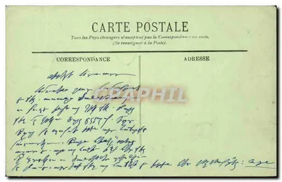 Paris — O Trocadéro — LL. n° 1182 — Verso
