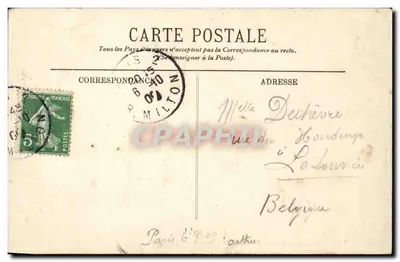 Paryż — Panorama ku Placowi Concordii — LL. n°710 — Rewers