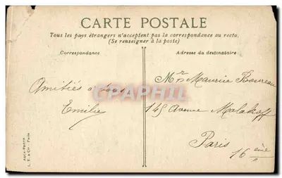 Il Tour de la Vésle — Vista del canale — editore L. V. & Ch. Frères — Verso
