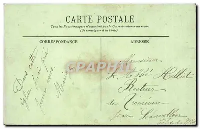 Paris — A Basílica do Sagrado Coração concluída, altura da Torre, 95 metros — editor desconhecido, número de série não visível — Verso