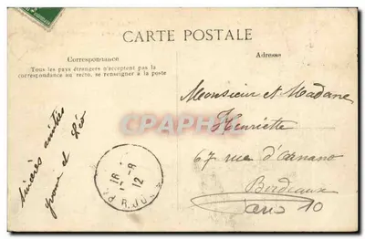 Place de la République — Estátua da República, por Morice. Altura 21 m. Erguida em 1883. — Editor EID, n° 4205. — Verso