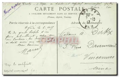 Hyères-les-Palmiers — Le Grand Hôtel des Îles d'Or — éditeur ND — Rewers