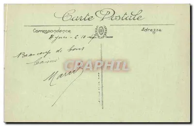 Hyères — O Casino — LL — Edit. F. Chambourlier — SÉLECTA — Verso