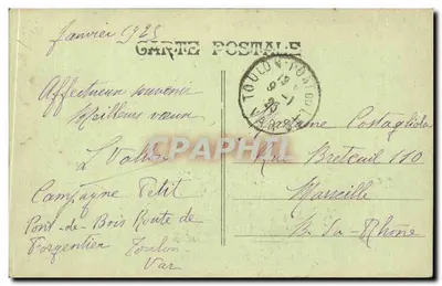 Toulon — Hotel della Sotto-Prefettura — J. Dol, editore — Verso