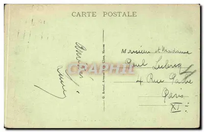 Toulon — Milhaud e os encouraçados nos cais — G. Arnaud, Nantes — Verso