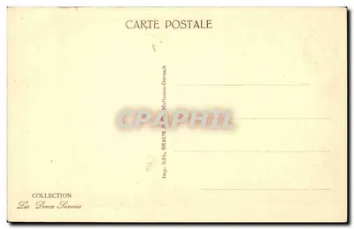 O lago de Annecy — O castelo de Duingt — Coleção Les Deux Savoies, editor Braun & Mulhouse-Dornach — Verso