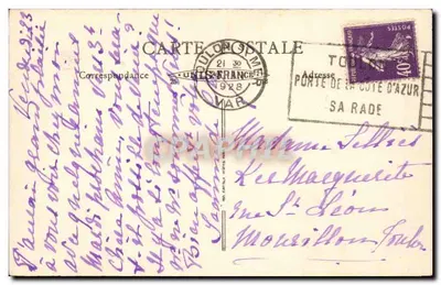 TOULON - Passeio ao longo da costa marítima - Estrada de Port-Méjean para Magand — Verso