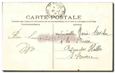 Parigi (6°) — Piazza Victor Hugo — J. Haas n°224 — Verso