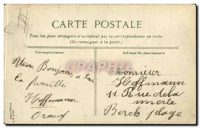 PARIS - El Palacio Luxembourg — vista del jardín con niños — editorial L. V. & Cie, n° 63 — Reverso