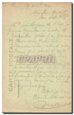 Parijs - Torre Saint-Jacques — uitzicht op de gotische toren — L'Abéille, Parijs, n°40 — Achterkant