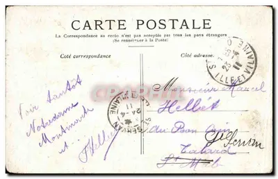 Paryż — Katedra Notre-Dame — Wydawca nieznany, numer serii nie widoczny — Rewers