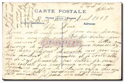 Flores violetas — Gage d'Amitié — editor não visível — Verso
