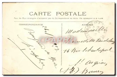 Nizza - Beeld van Carnot en Rue Cassini — Gruende fot. - Marseille — Achterkant