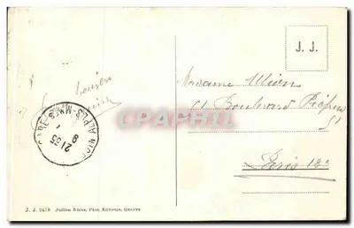 Cannes - Vista generale — J. J. 8478, Jaillien frères, Fot. Editori, Ginevra — Verso