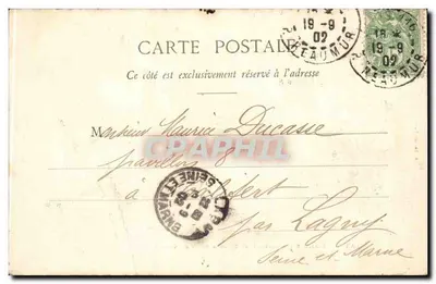 Paris - Igreja de São Etienne du Mont na Torre de Clóvis — A. Tardille, Paris — Verso
