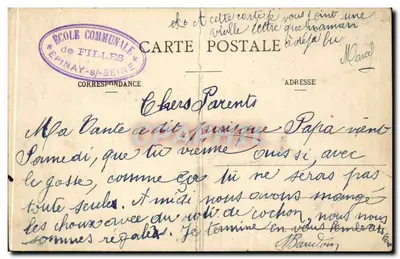 Igreja de Santa Maria dos Batignolles — Paris — editor não identificado, n° 305 — Verso