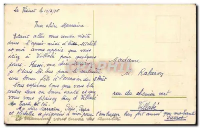 Różowe kwiaty — Szczęśliwego Dnia — Karta pocztowa — Rewers