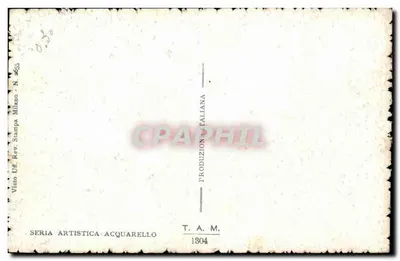 Embarcações sobre o mar — cena noturna — série artística aquarela n°1304 — Verso