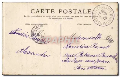 PARIS — Plac Pałacu Royal — wydawca nieznany — Rewers