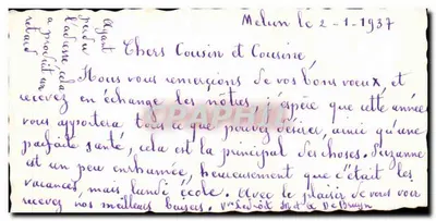 Scène hivernale avec cerfs — éditeur non visible — n° de série non visible — Verso