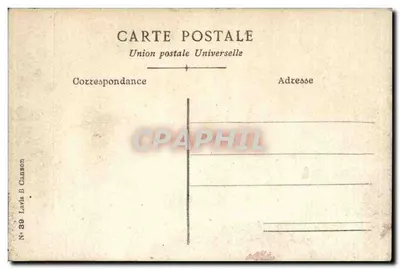 Vila — Casa com árvores — Carta postal n°39, editada por La Vis B. Canson — Verso